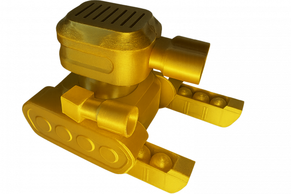Air Pressure Tank in Gold (3D Printed) 8 Shells