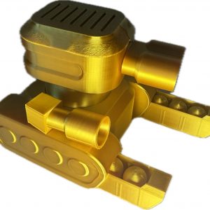 Air Pressure Tank in Gold (3D Printed) 8 Shells