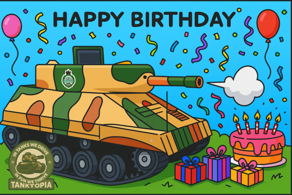 Tanktopia Birthday Card (Design 1)