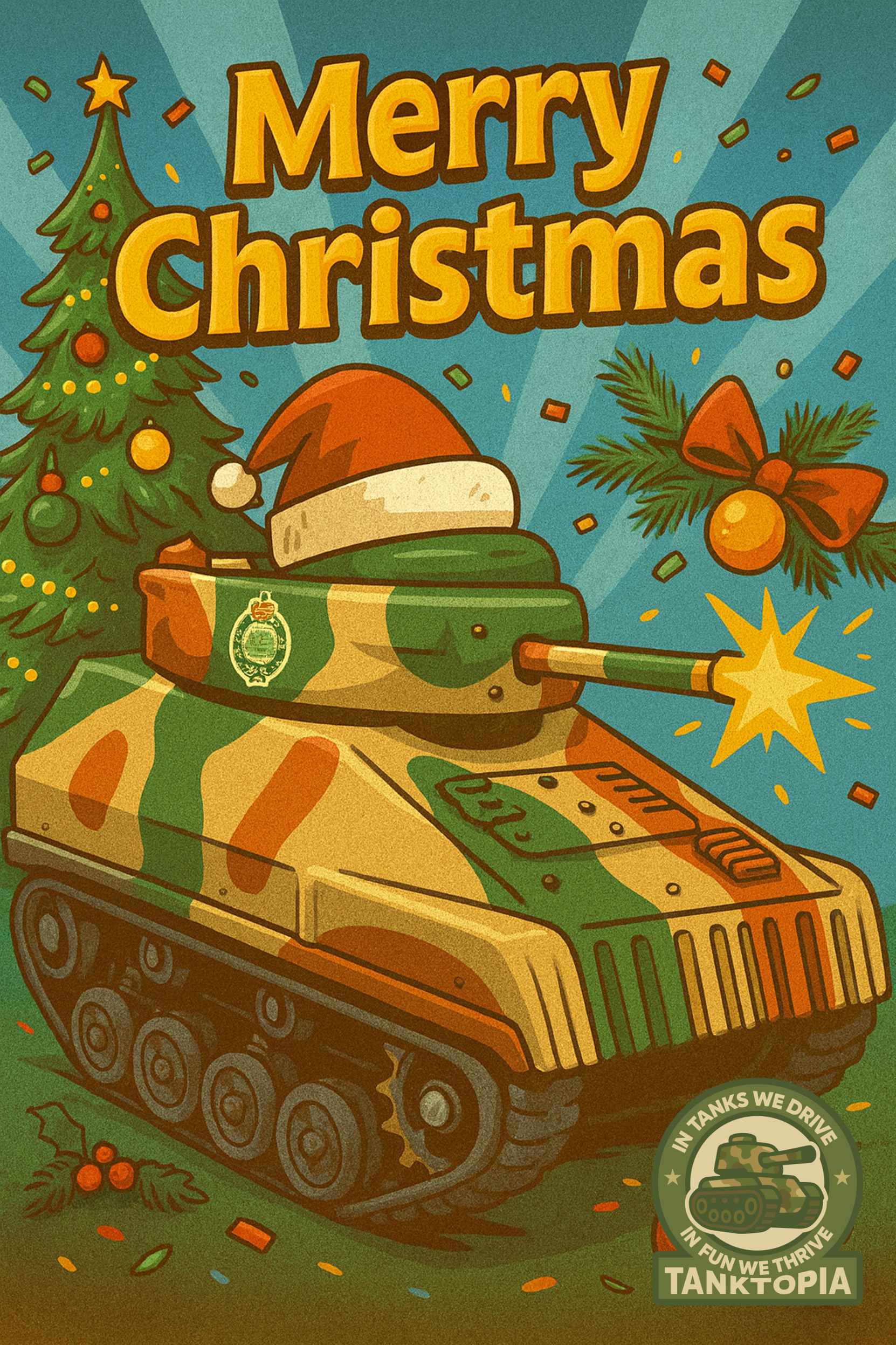 Tanktopia Christmas Card (Design 2)