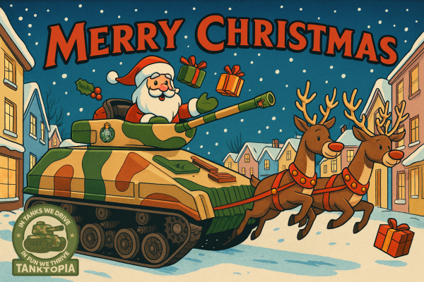 Tanktopia Christmas Card (Design 1) Pack of 3
