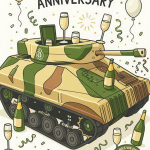 Tanktopia Happy Wedding Anniversary Card
