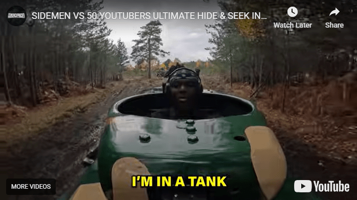 KSI (JJ) “I’m in a tank…”
